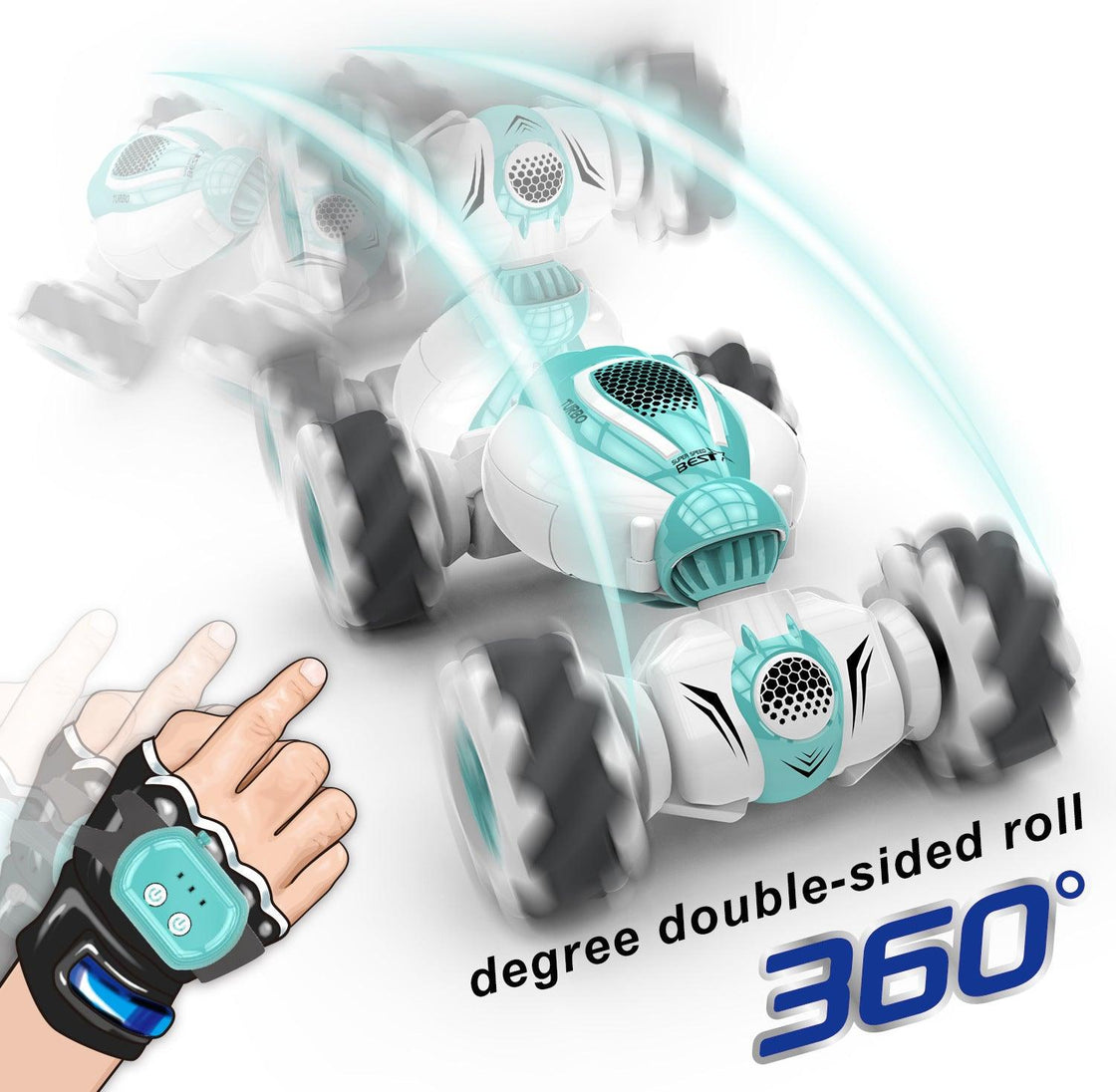 2.4G Gesture Sensing Remote Control Climbing Car - Twist Four-Wheel Drive Drift Stunt Car - JigyasaLLC