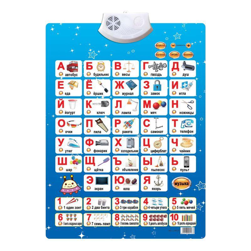 Spanish Bilingual Audio Wall Chart Children's Early Education Educational Toys - JigyasaLLC