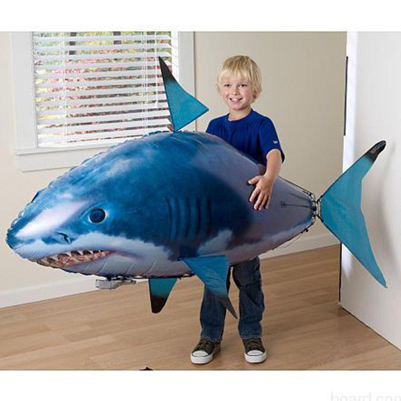 Remote Control Shark Toy Air Swimming Fish Infrared Flying RC Airplanes Balloons