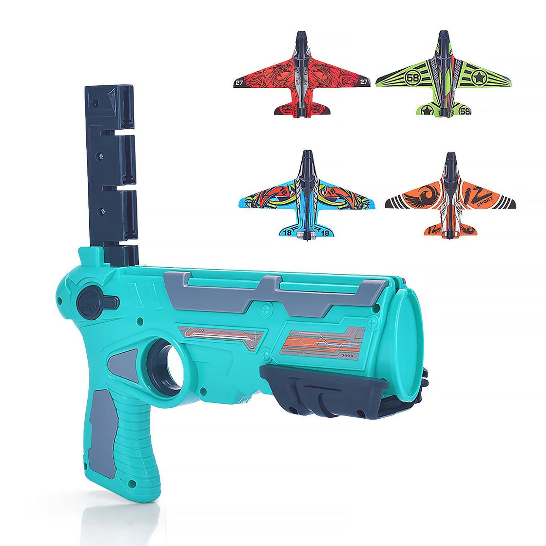 Catapult Plane Foam Air Battle One-Click Ejection Model - Outdoors Toys for Kids - JigyasaLLC
