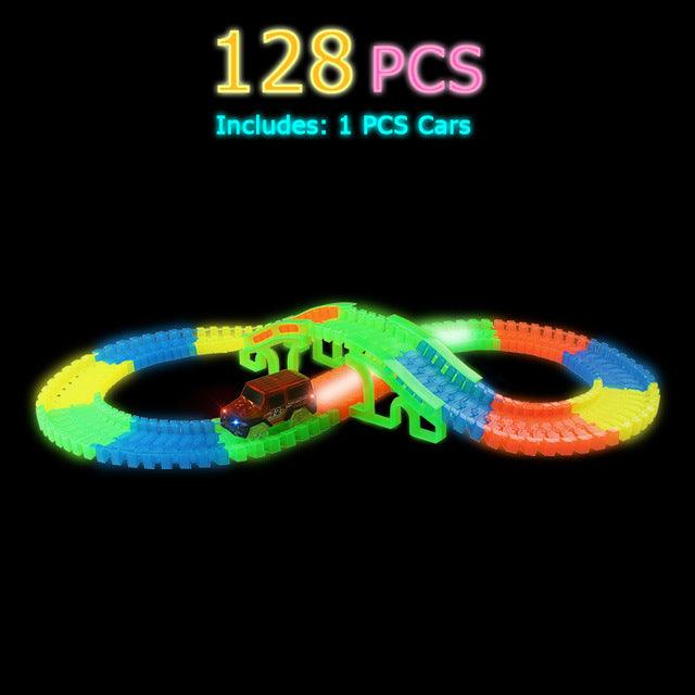 Glowing Race Track - Flexible Car Toy 165/220/240pcs - Racing Track Set DIY Puzzle Toys - JigyasaLLC