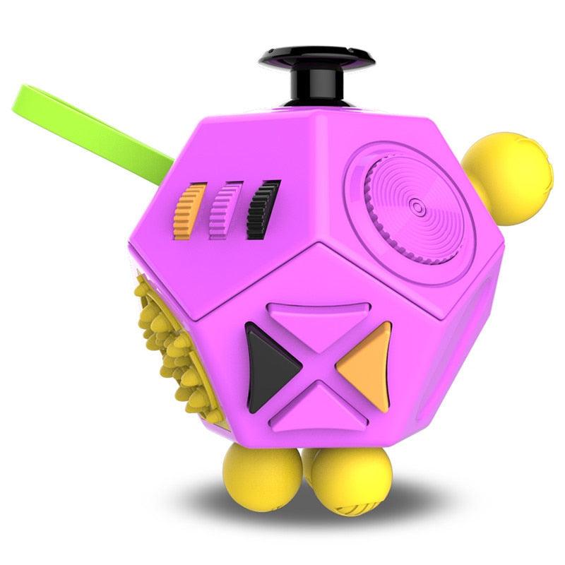 Hand Fidget Toy For Stress Relief - Kids Fidget Toy - 12 Sides - JigyasaLLC