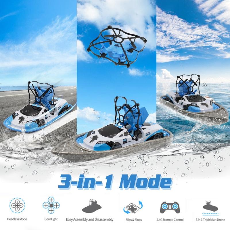 RC Boat Flying Air Boat Radio-Controlled Machine on the Control Panel Birthday Christmas Gifts Remote Control Toys for Kids - JigyasaLLC