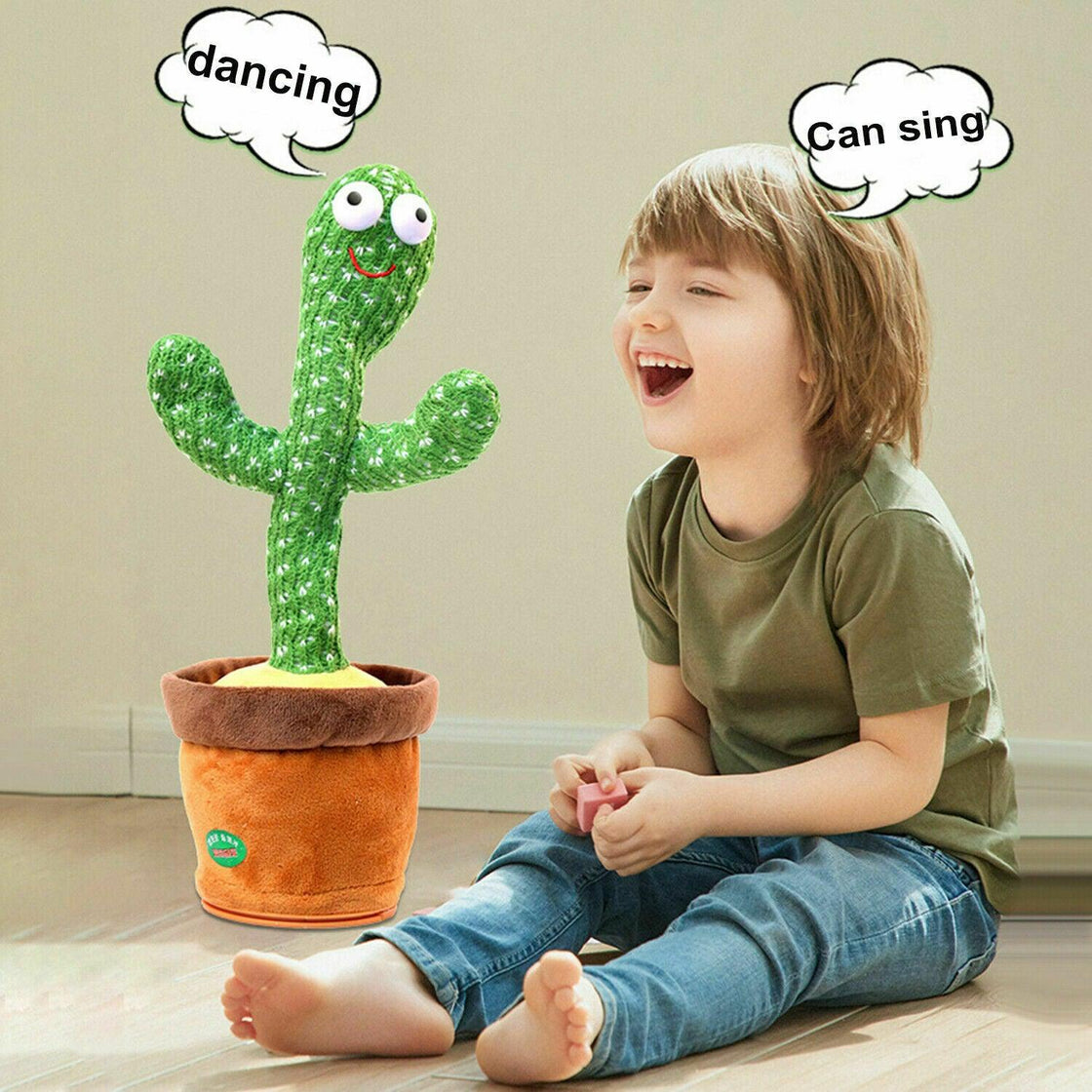 Singing Cactus Toy Cute Dancing Cactus Plush Toy Electronic Shake Kids Toy Gift - JigyasaLLC